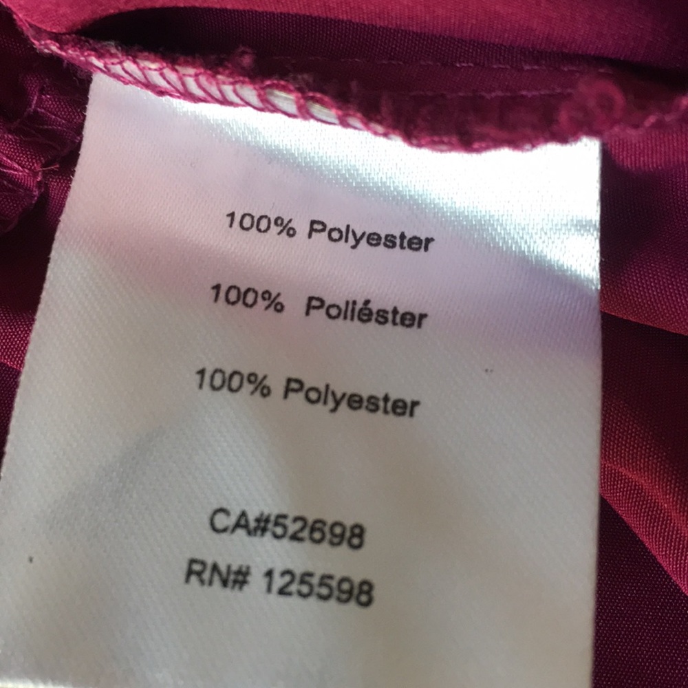 Fuchsia Ellen Tracy Button Down Blouse - image 4